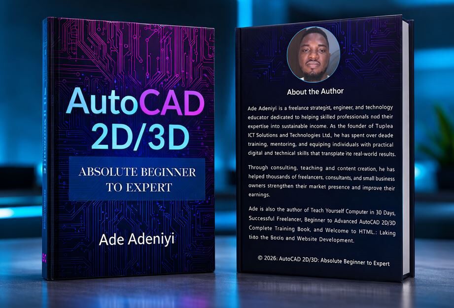 AutoCAD 2d and 3d book by Ade Adeniyi