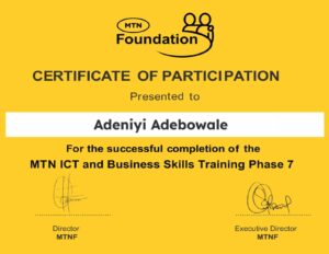 Virtual Assistant MTN Certificate