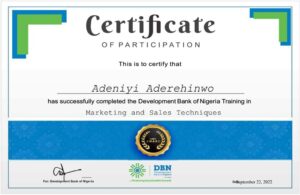 Certificate of Completion marketIng and scaling